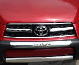 High quality ABS chrome 4pcs Front Grill trim,decorative strip for TOYOTA RAV4 2009-2012