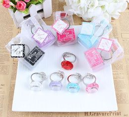 Free Shipping With this Ring Diamond Keychain White Key Chain Wedding Favours and gifts 1000 pcs/lot