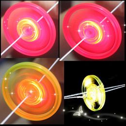 LED Luminous Flywheel Toy Flashing Light Up Whistle Flying Saucer Glow Toys for Kids Party Birthday Supplies ZA3719