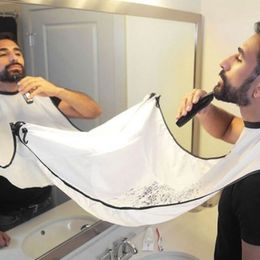 1 Pc Professional Beard Shaving Cape Men Facial Hair Beard Trimming Gather Cloth Apron 2 Colours Could Be Chosen