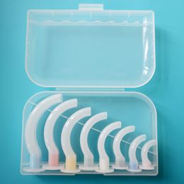100% Latex-free Disposable Oral Airway Tube for First Aid Airway Kit With Plastic Case,8 Pieces