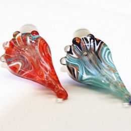 GLASS BOWLS color honey comb with round piece handle 14.5mm or 18.8mm male joint for glass bongs