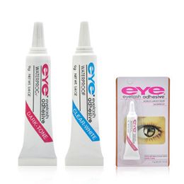 Eye Eyelash Adhesives Black White Eye lash Glue Makeup Tools Waterproof Eyelashs Adhesive 600pcs Free ship