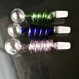 Coloured glass swivel pot bongs accessories , Unique Oil Burner Glass Bongs Pipes Water Pipes Glass Pipe Oil Rigs Smoking with Dropper