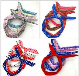 lady girl head band soft decorate turban wrap headband Bunny Girls Twist hair bands bows for wreaths Hair Accessories