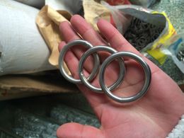 6*100mm welding stainless steel circle ring hanger buckle DIY handmade hardware fastner chain fitting bag part