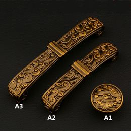 96mm 128mm european creative retro furniture handles 5" bronze dresser kitchen cabinet door handles antique brass drawer knobs