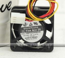 Sanyo 109P0424H6D20 4020 4cm 0.07A 24V 40*40*20MM 3 line quiet inverter cooling fan