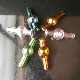 Bubble with glass cover bongs accessories , Glass Smoking Pipes colorful mini multi-colors Hand Pipes Best Spoon glass Pipe