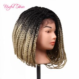 aRRIAAL CHRISTMAS GIFT Synthetic Wigs Lace Front braids Wigs crochet braids ombre hair synthetic wigs for black women braided lace wig