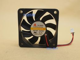 Original FD126015LB 6015 6CM 12V 0.075A 2 wire single ball silent cooling fan