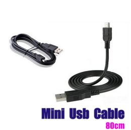 Mini USB 5 Pin sync cables USB DATA and charger cable v3 USB 2.0 smart cable for DIGITAL CAMERA EXTRNAL HARD DRIVES 80cm