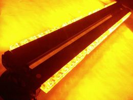 41/" LED Double Side Work Light Bar Beacon Warning Strobe Light Amber/&White 252W