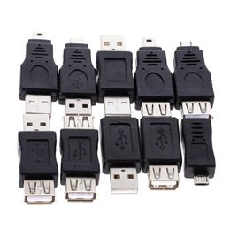 10 Type USB 2.0 Male to Micro USB Female to Mini Male B M/F V3 V8 Adapter Connector OTG Converter Coupler Adaptor Extention 5P 5PIN 5 PIN