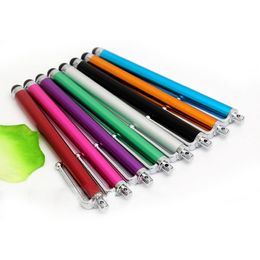 1000pcs/lot 9.0 HD metal Capacitive screen Metal stylus touch pen with clip for phone x 8 7/Tablet Caneta Tablet