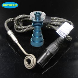 flat 10mm Heater Coil DNail for with 6 in 1 adjustable colorful Titanium nail Quartz nail Hybrid Dnail