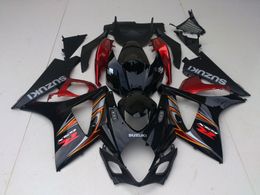 Kit carenatura per Suzuki GSXR1000 07 08 set carenature moto nero rosso vino GSXR1000 2007 2008 OT01