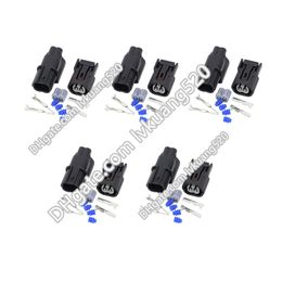 5 Sets 2 Pin Male and Female Connector with Terminal Waterproof Connector DJ70210-1-11/21