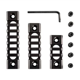 Lightweight Picatinny Rail Section for Keymod Handguard Mount Pack of 3 (3-slot,5-slot,7-slot)