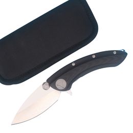 whale shark Flipper Folding knife D2 Satin Blade G10&TC4 Titanium Alloy Handle EDC Pocket Tactical knives