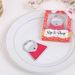 Fashion Red Handbag Bottle Opener winne beer opener Delicate Gift Box Packing Wedding & Party Gift Souvenirs