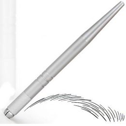 100Pcs silver professional permanent makeup pen 3D embroidery makeup manual pen tattoo eyebrow microblade