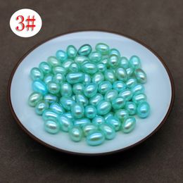 Cheap wholesale new fashion the latest round natural freshwater pearl various Colours 6-8mm shell pearl craft beads birthday party gift