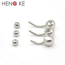 Double Clear CZ Gem Belly button rings Navel Bar Fashion Body Piercing Jewellery 14G 316L Surgical Steel Crystal Women Whole285B