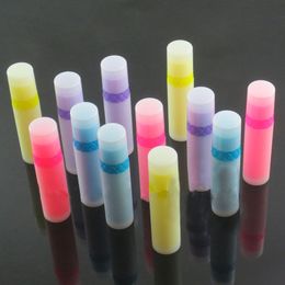 Empty Candy color lipstick tubes Plastic colorful lip balm tubes 3g lipstick tube fast shipping F20172217