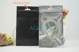 100pcs/lot 10x18cm front matte transparent plating mylar foil ziplock bag, reusable food grade pack rice poly pouch, orange almonds sack