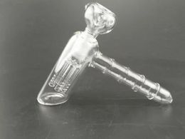 Glass hammer 6 Arm Perc Bubbler Recglass Percolator Oil Rigs Glass Bongs Water Pipe Tobacco Matrix Smoking Pipes 18mm Joint