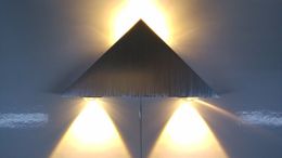 lamps Triangle LED Wall Sconces Light Fixture Bedroom Porch Hotel Canteen Modern outdoor lighting