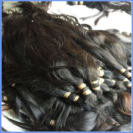 Melhor volume de cabelo humano brasileiro não processado à venda 200g/pacote para salão de beleza cutícula cabelo alinhado cor natural pode branquear a tintura