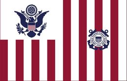 USA Coast Guard Flag Ensign Flag 3ft x 5ft Polyester Banner Flying 150* 90cm Custom flag outdoor