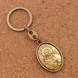 Traveling Patron St Christopher Protect Us Catholic Key Ring KeyChain With Prayer Heavenly Father Travel Protection K1737 12colors 12pcs/lot