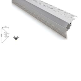 10 X 1M sets/lot 60 degree angle Aluminium profile led strip light and Corner channel led for wall corner lamps
