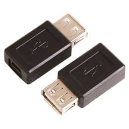Wholesale 500pcs/lot Mini USB 5pin Female to USB A type 2.0 Female Connector extension Adapter Free Shipping
