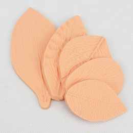 Silicone cake Mould bakeware fondant lace leaf Mould sugar Arts Moulds fondant cake decorating tools 5pcs/lot