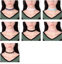 43 styles Choker Necklace for Women Gothic leather necklace choker love PU diamond chokers necklaces DHL Shipping
