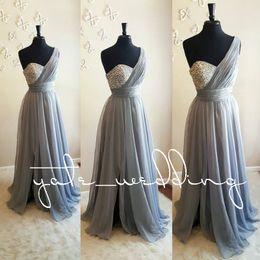 White Flowy One Shoulder Dress