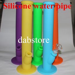 Top selling silicone glass water pipe ,non-stick glass water pipes , silicone bongs with glass accessories , for free shipping by DHL