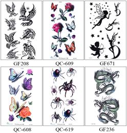 Beautiful Cute Sexy Body Art Beauty Makeup Cool Waterproof Temporary Tattoo Stickers For Girls And Man Tatouage Temporaire