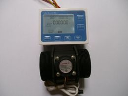 Freeshipping NEW G 2" inch Flow Water Sensor Meter+LCD Digital Display Controller
