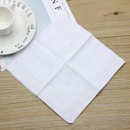 DHL Free Shipping 100pcs/lot New 100% cotton male table satin handkerchief towboats square handkerchief whitest 34cm