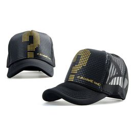 Ball Caps Wholesale- Cacusal Men Women Mesh Hat Trucker Visor Adjustable Snapback Baseball Cap Couple