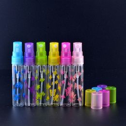 Brand new 5ML Mini Cute Portable Glass Perfume Bottle With Plastic Spray&Empty Parfum Case