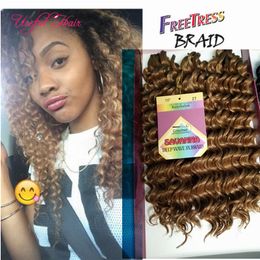 hot sell jerry curl Christmas gifts Wedding guest synthetic braiding hair 3pcs/lot crochet braids hair prelooped curly weave Hair Extensions