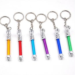 TOPPUFF wholesale alluminum mini smoking pipe keychain ultra-small portable vaporizer shisha mouth tips pipe cleaners