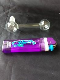 Double bubble glass cooker Hookah accessories , Unique Oil Burner Glass Pipes Water Pipes Glass Pipe Oil Rigs Smoking with Dropper