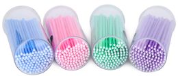 Hot 100pcs Durable Micro Disposable Eyelash Brush Extension Private Label Individual Applicators Mascara Brush For Women beauty tools